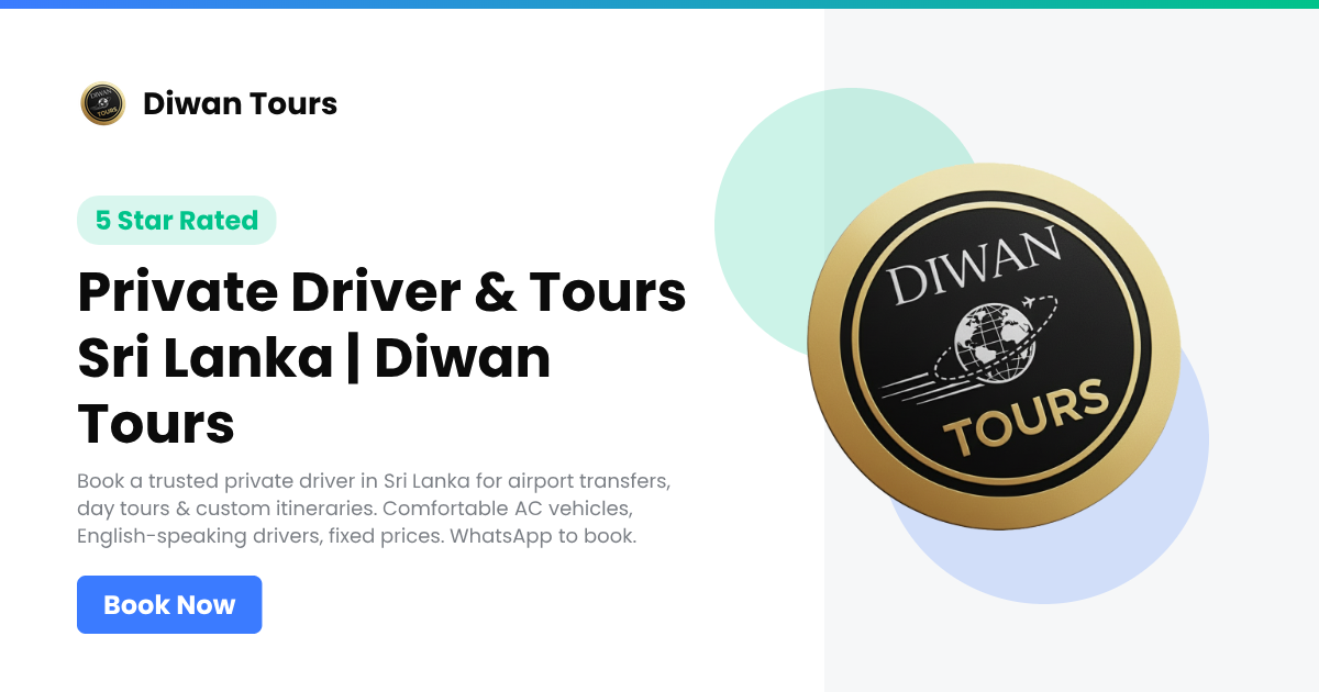 private driver & tours sri lanka
